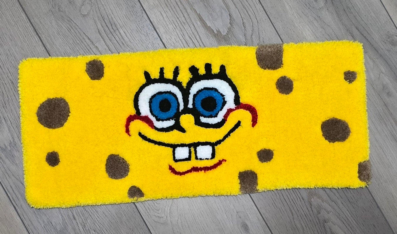 Handmade tufted keyboard rug